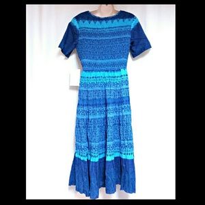Draper's & Damon's Dresses - Draper's & Damon's Blue Smocked Top Dress Size PM Draper's & Damon's Dresses - Draper's & Damon's Blue Smocked Top Dress Size PM